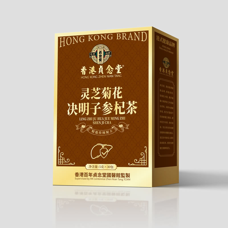 灵芝菊花决明子参杞茶